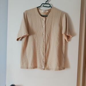 LOCHMERE 100% Cashmere Beige Sweater M